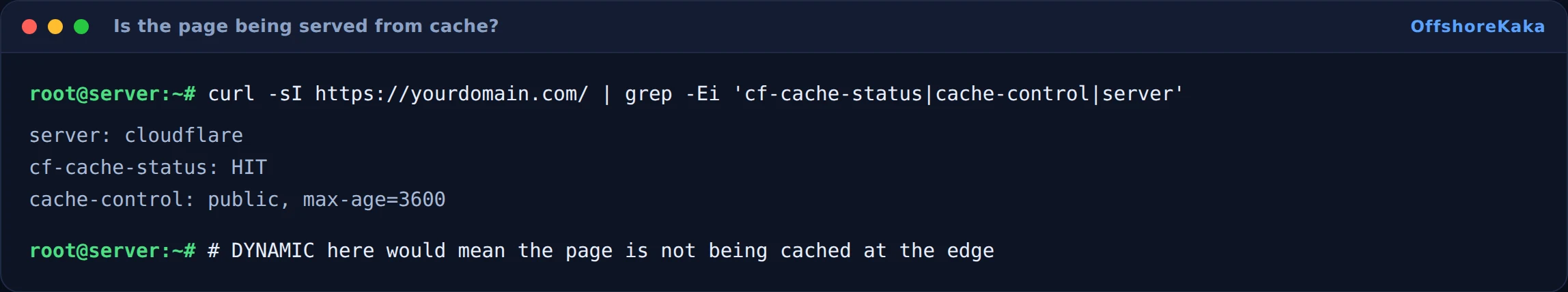 Response headers showing a cache HIT and a cache-control max-age value