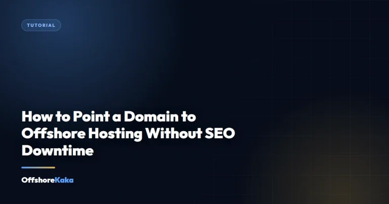 How to Point a Domain to Offshore Hosting Without SEO Downtime - Tutorial guide from OffshoreKaka